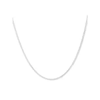 60cm (24") 1.5mm - 2mm Width Curb Chain In 925 Sterling Silver