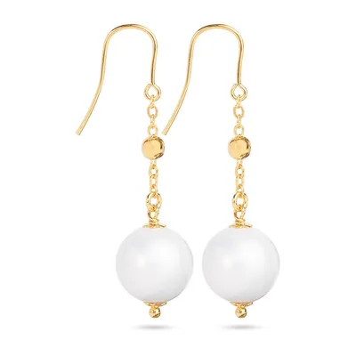 18kt Gold Plated Pearl Drop Earring