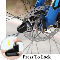 Security Disc Brake Lock, Scooter Anti-Theft Heavy Duty Bike Brake Wheel Disc Rotor Lock (Black)