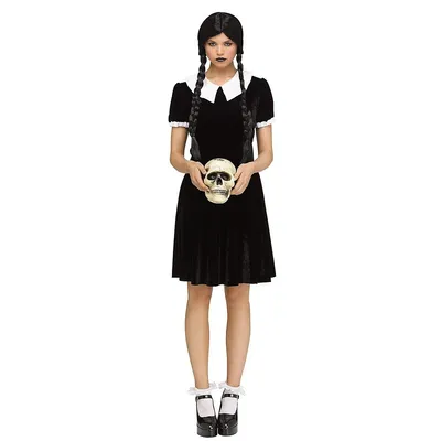 Gothic Girl Wednesday Woman Costume