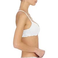 Women's Feathers Front Close T-back Bra