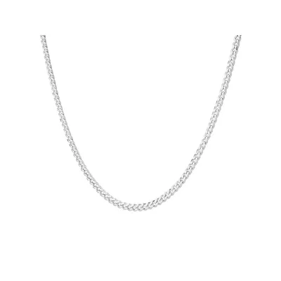 55cm (22") 4.3mm Width Curb Chain In Sterling Silver