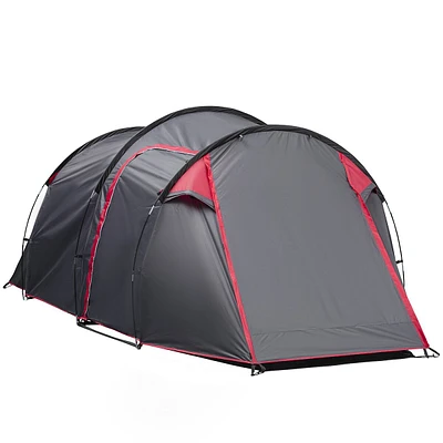 Camping Dome Tent For 2-3 Person With Screen Room Pockets