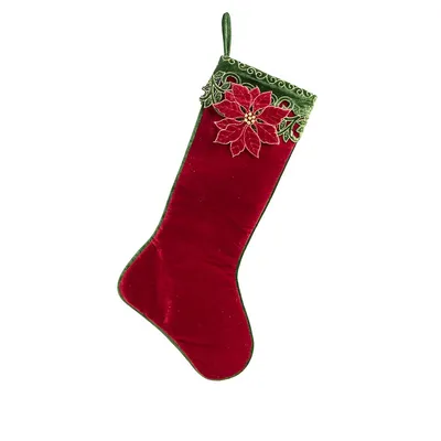 Soft Embroidered Stocking