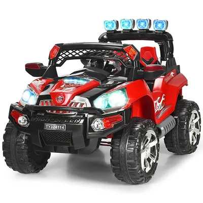 Costway 12v Kids Ride On Truck Car Suv Mp3 Rc Remote Control W/ Led Lights Music