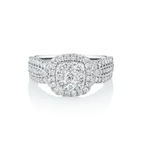 Ring With 1 Carat Tw Of Diamonds 10kt White Gold
