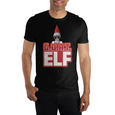 Elf On The Shelf G.o.a.t Black T-shirt