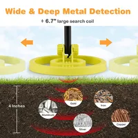 Metal Detector For Kids Waterproof Kids Metal Detector W/ Waterproof Search Coil
