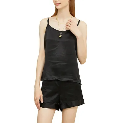 Pure Mulberry Silk Camisole And Shorts Set | 19 Momme Soar Collection