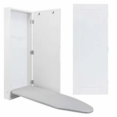Wall Mounted Ironing Board Cabinet, Foldable Ironing Storage Station For Home