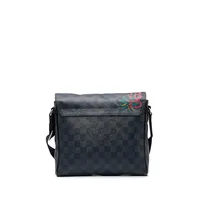 Black Louis Vuitton Damier Cobalt Jungle District Messenger PM Crossbody Bag