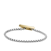 Men's Two-tone Stainless Steel Chain Bracelet
