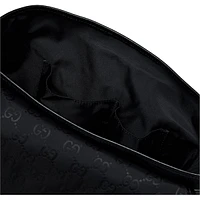 Gg Logo Black Nylon Small Messenger Bag