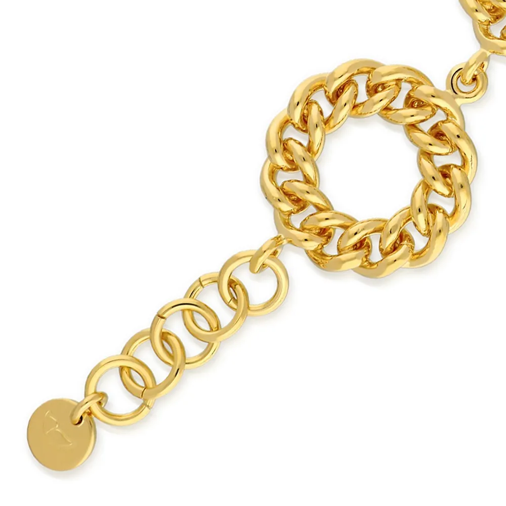 18kt Gold Plated Woven Link Bracelet