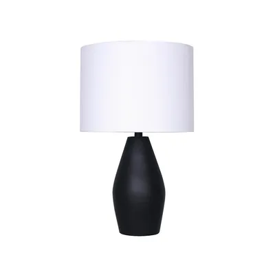 24"h Matte Black Table Lamps