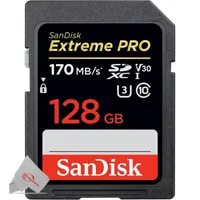 3x Extreme Pro 128gb Sdxc Uhs-i/u3 V30 Class 10 Memory Card, Speed Up To 170mb/s (sdsdxxy-128g-gn4in)