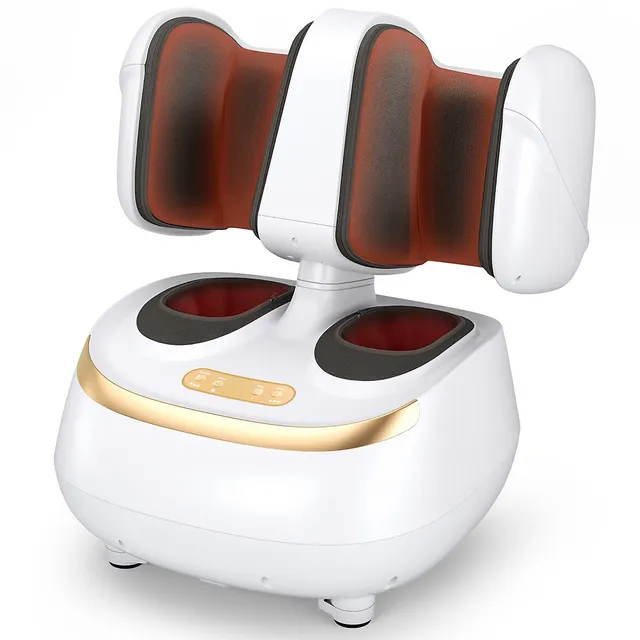 Giantex Shiatsu Foot & Calf Massager W/ Compression Kneading Heating &  Vibrating Black 