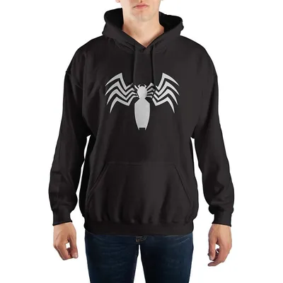 Marvel Venom Spider Logo Black Hoodie Sweater