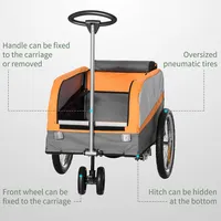 Bike Cargo Trailer & Wagon Cart, Multi-use Garden Cart