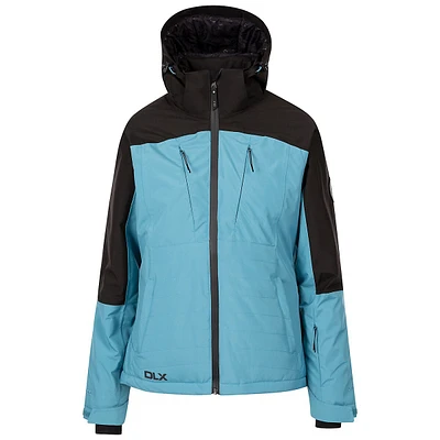 Womens Ski Jacket Slim Fit With Down Filling And Zip Off Hood Emilia