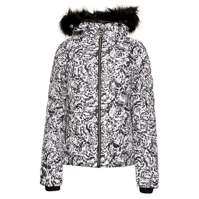Womens/ladies Glamorize Iii Leopard Print Padded Ski Jacket