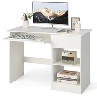 Computer Desk Home Office Workstation Study Laptop Table W/keyboard Tray Drawer