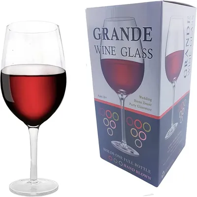 Giant Wine Glass Hand Blown Xl Grande