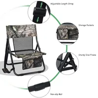 Folding Hunting Chair Portable Outdoor Camping Woodland Camouflage Hunting Seat
