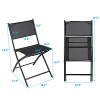 Set Of 4 Patio Folding Chairs Camping Deck Garden Pool Beach Furniture
