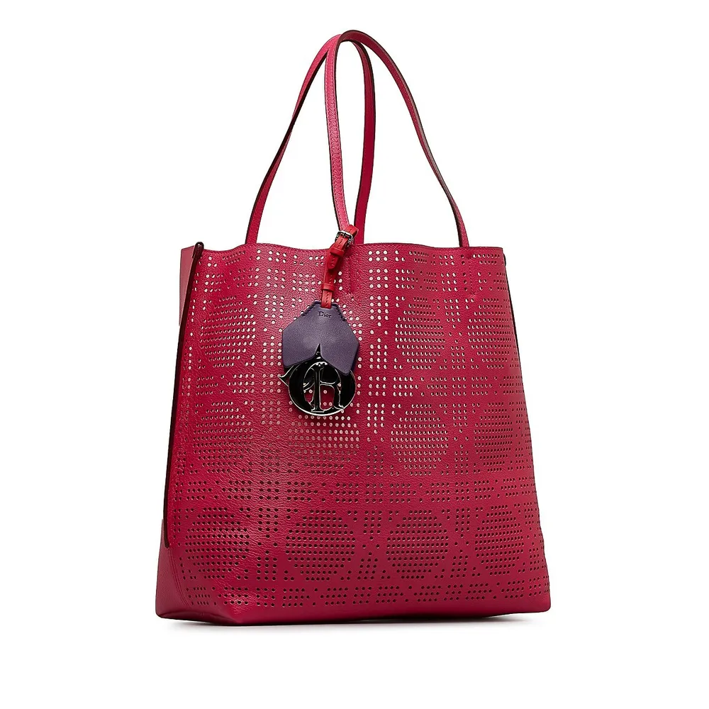 Pre-loved Perforated Cannage Dioriva Tote