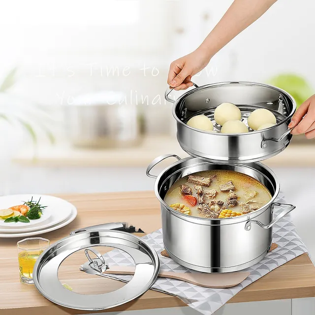 Stainless Steel Food Steamer Tagged FS3200 - Euro Cuisine Inc