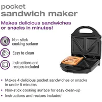 Sm1068bk Pocket Sandwich Maker Black