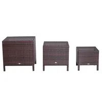 Wicker Nesting Table Home Furniture