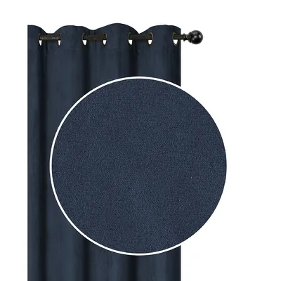 Faux Suede Panel With 8 Grommets - Set Of 2