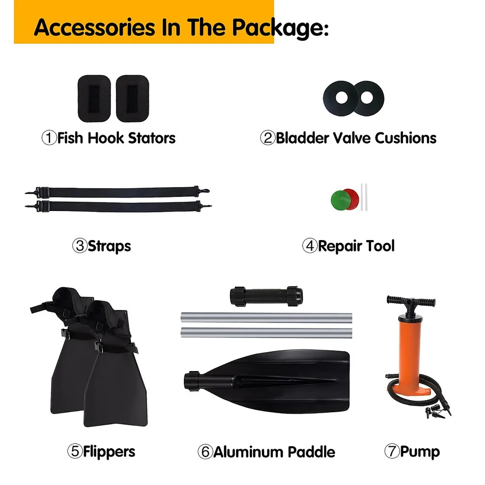 Costway Goplus Inflatable Fishing Float Tube W/adjustable Straps & Storage  Pockets & Fish Ruler
