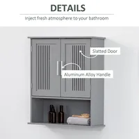Wall Mounted Bathroom Storage Cabinet With 2 Doors, Shelf