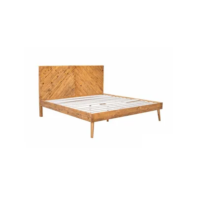Cypress Reclaimed Wood Platform Bed Spice