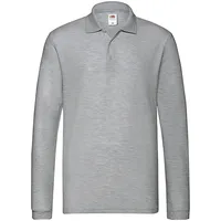 Mens Premium Pique Long-sleeved Polo Shirt