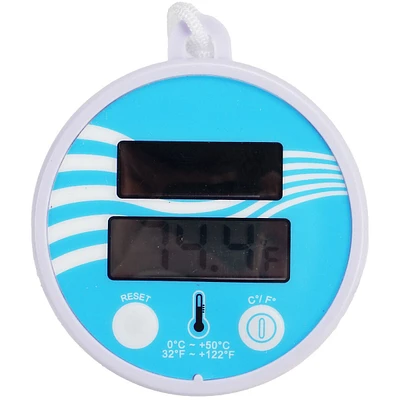 5.5" Solar Powered Floating Digital Pool And Spa Thermometer