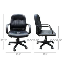 Pu Leather Mid Back Desk Office Chair