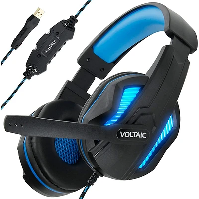 PC Gaming Headset For Computer With 7.1 Surround Sound