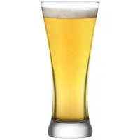 Set Of 6 Beer Glasses, 380ml Capacity, Dishwasher Safe