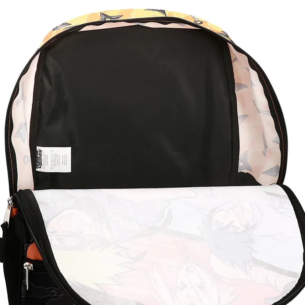 Naruto Shippuden Characters 5 Piece Kids 16" Backpack Set