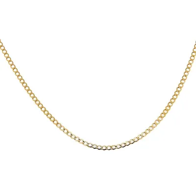 10kt Gold Plated Curb Link Chain