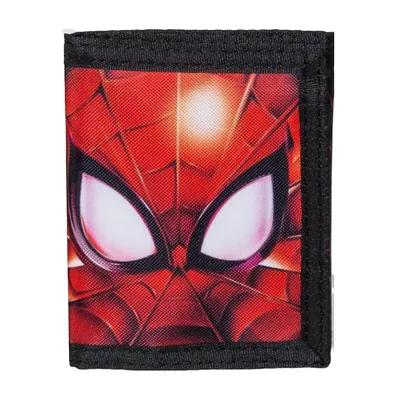 Marvel Spider-man Logo Big Face Kids Canvas Wallet