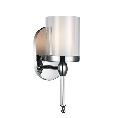 Maybelle 1 Light Bathroom Sconce With Chrome Finish