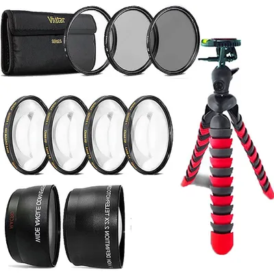 58mm Fisheye Wide Angle & Telephoto Lens Accessory Kit For Canon Dslr Camera
