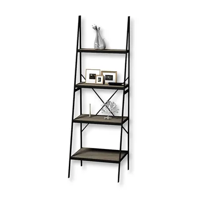 4 Tier Industrial Style Shelving Unit, Made Of Mdf, 23.6"x19.7"x70.9"