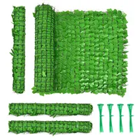 118x39in Artificial Ivy Privacy Fence Screen Faux Hedge & Vine Decor