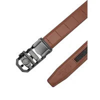 Hollowed Masterwork Leather Ratchet Belt
